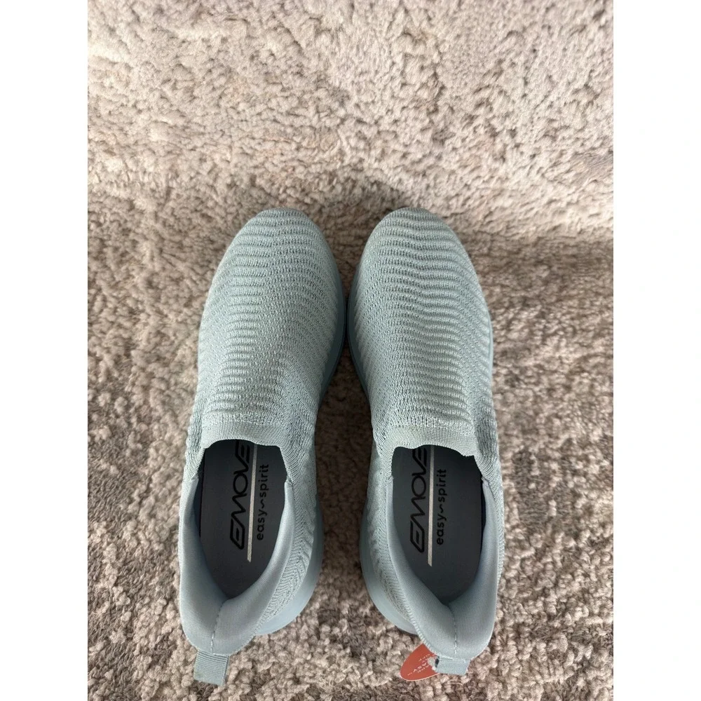 Easy Spirit Size 9.5W EMOVE Seeasypace8 Knit Slip On Walking Shoes Blue Women